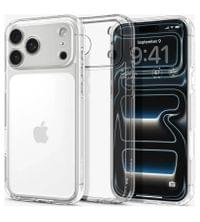 Противоударен Калъф за iPhone 17 Pro Max, Spigen Ultra Hybrid Case, Прозрачен - 1