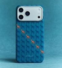 Magsafe Калъф за iPhone 17 Pro, Pitaka Edge Happiness Rides Case Indigo, Син - 2 Magsafe Калъф за iPhone 17 Pro, Pitaka Edge Happiness Rides Case Indigo, Син - 2