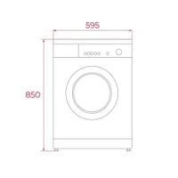 Свободностояща пералня TEKA WMK 40840 WH - 2