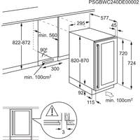 Виноохладител за вграждане AEG AWS4020B5B - 3