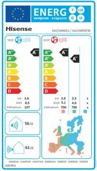 Hisense Energy SE KA25MR0E 9000BTU - 8 Hisense Energy SE KA25MR0E 9000BTU - 8