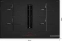 Индукционен плот с вградена вентилация Bosch PVQ81AH26E - 3 Индукционен плот с вградена вентилация Bosch PVQ81AH26E - 3