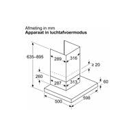 Стенен абсорбатор Bosch DWB63BC60 - 3