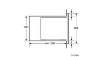 Микровълнова фурна за вграждане Bosch BFL554MB0 - 2