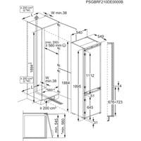 Хладилник с фризер за вграждане Electrolux ENA7CD19S - 5