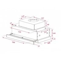 Телескопичен абсорбатор за вграждане Teka CNL 6815 Plus - 2