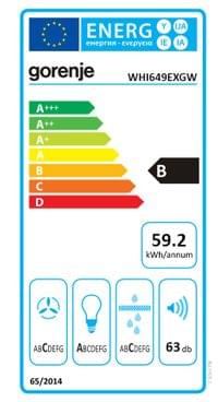 Стенен тип абсорбатор Gorenje WHI649EXGW - 4