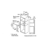 Микровълнова фурна за вграждане Bosch BFL554MS0 - 2