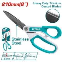 Ножици TOTAL Industiral, INOX, титаново покритие, 210 mm - 1