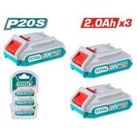 Комплект акумулаторни батерии TOTAL INDUSTRIAL, 20 V, 2... - 1
