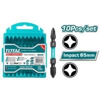 Комплект битове TOTAL Industrial, Impact, PH2 + PH2 x 65... - 1