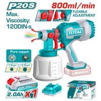Акумулаторен пистолет за боядисване TOTAL, 20 V, 1 L, 1 x... - 1