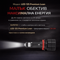 LED Система с лупа H7 L125 Premium 12V,110W, 16 000LM,... - 2