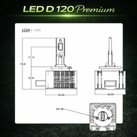 LED система D3S D 120 Premium за фабричен ксенон, 12V,... - 5