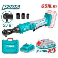 Акумулаторна тресчотка TOTAL, 3/8&amp;quot;, 20 V, 65 Nm, 1 x 2.0 Ah - 1