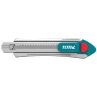 Макетен нож TOTAL Industrial, Al, SK 5, 18 мм, 6 остриета - 1