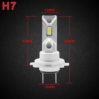LED Система H7 H 60 Silver Slim – 1:1 с халоген 12V, 60W,... - 2