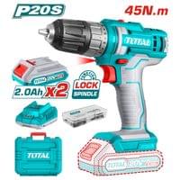 Акумулаторен винтоверт TOTAL Industrial, 20 V, 2 x 2.0 Ah... - 1