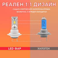LED Система H4 H 60 Silver Slim – 1:1 с халоген 12V, 60W,... - 2
