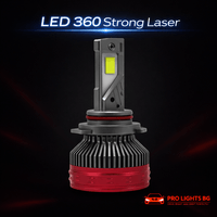 LED система H4 H 360 Strong Laser 12V 360W 22 000lm 6000K... - 4