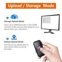 Мини Wireless Bluetooth 1D 2D QR баркод скенер - 3 Мини Wireless Bluetooth 1D 2D QR баркод скенер - 3