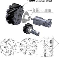 Метална 4WD интелигентна роботизирана платформа с колела... - 3 Метална 4WD интелигентна роботизирана платформа с колела... - 3