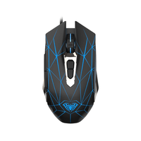 AULA S50, 7D, RGB, Жична, Черен - 1