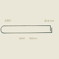 Q.0031 - 606.F Нагревател INOX за маса COMEL FUTURA 500W... - 0