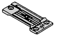 129-53907 - Needle plate 1/4 for MS-1261 - 1
