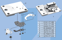 B1241-377-OBO - Needle plate asm w trimmer for MB-377... - 1