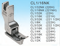 CL 3/16K - 223H Presser foot left copensating 4.8 mm all... - 1