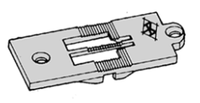 91-046715-04x60 - 46715 A/B Плочка 1/4 за зъби 46714 - 1