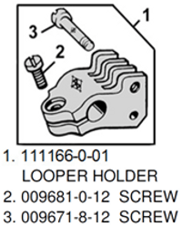 111166-001  - Носач троен за плетачи B926 + 009681-012 +... - 1