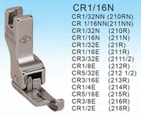 CR 1/16E - Presser foot right compensating 1.6 mm width... - 2