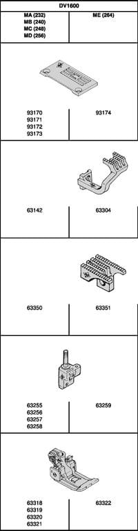 DV1600-MB - Иглен комплект 240 =... - 0