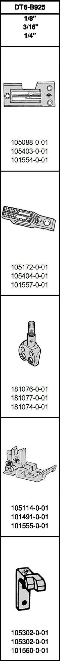DT6-B925 1/4  - Иглен комплект 264 = 101554-001... - 1