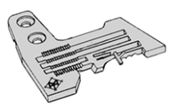 E809 - 210809 57-041 Needle plate 2x4 mm - 1