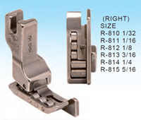 R814 1/4 - R-814 1/4 Roller presser foot w right edge... - 0