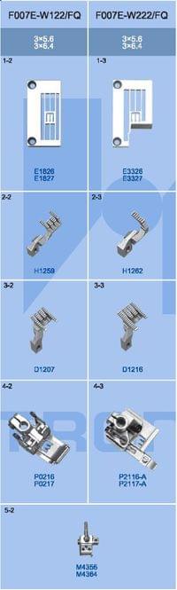 F007E-W222/FQ-364 - Иглен комплект бие 364 = E1827 H1262... - 1 F007E-W222/FQ-364 - Иглен комплект бие 364 = E1827 H1262... - 1