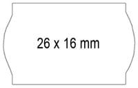 26x16W AD4  - Етикети самозалепващи бели 1000 бр./р. с... - 1