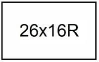 26x16R AD3 - Етикети самозалепващи бели 1000 бр./р. със... - 1