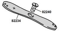 82234 - Needle plate for Singer 29К, 29U... - 1