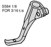 S584 1/8~1/4 - Presser foot inner for cording/piping... - 1