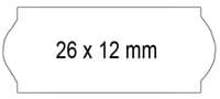 26x12W AD4  - Етикети самозалепващи бели 1500 бр./ролка с... - 1