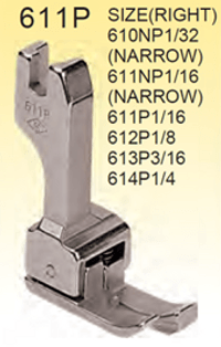 610P-1/32 - Presser foot compensating right for Pfaff - 0