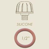 O.0822 - 01068 SAFETY CAP GASKET 1/2 M SILICONE - 1