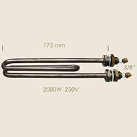 Q.1010 - 770.L HEATING ELEMENT 3/8 COMEL FB/F 2kW L=17.5 - 1