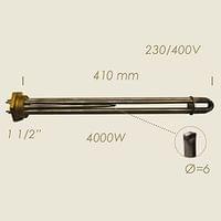 R.0200 - 604.MA Нагревател с фланец и сонда 4kW 1-1/2&amp;quot; L=410 - 1