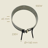Q.4045 - 708.D BOILER COLLAR HEATER Bieffe Ø160 900 W H=45 - 0