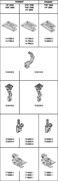 WX8803F 1/4  - Needle gauge bias 364 = 14-866 15-811... - 0